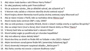 SchoolQuiz - 2. kolo