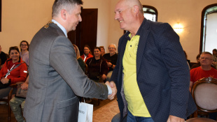 Prijatie zboru Cantica Collegium Musicum v kaštieli