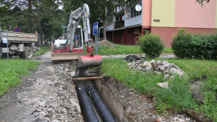 Výmena potrubí - zasypávanie výkopov (Hrnčiarska, sídl. II/A)