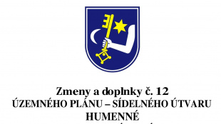 Zmeny a doplnky č.12 Územného plánu - sídelného útvaru Humenné