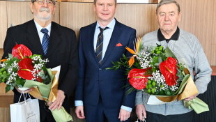 Marián Tomahogh (75) a Štefan Nitkulinec (80) u primátora