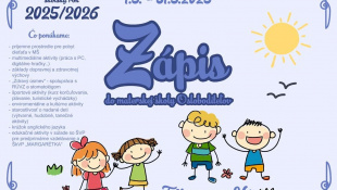 Zápis detí do MŠ 2025/2026