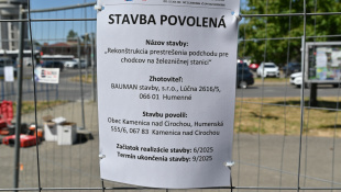 Uzavretie podchodu - vstup od Parku "Jednička"