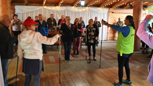 Seniorský šport - Nordic walking (aj s ministrom)