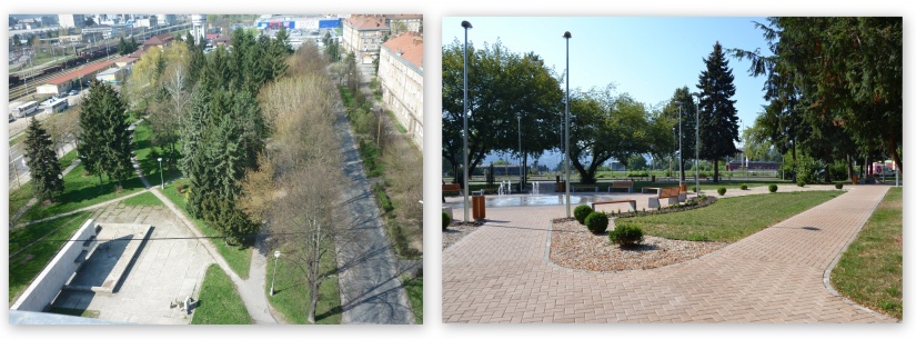 Revitalizácia Parku na Sídlisku I pred Karpatiou - pred a po