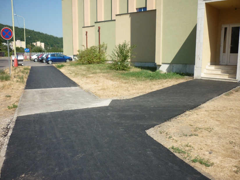 Oprava chodníka na Ulici Laboreckej - po