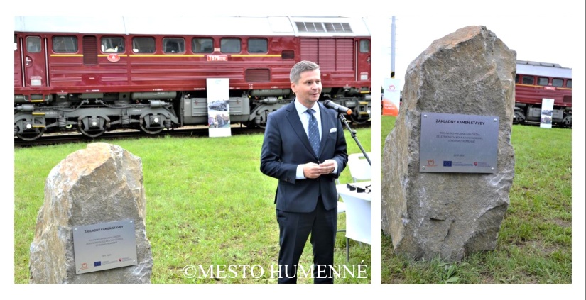 Poklepanie základného kameňa pre výstavbu Technicko-hygienického strediska v rušňovom depe