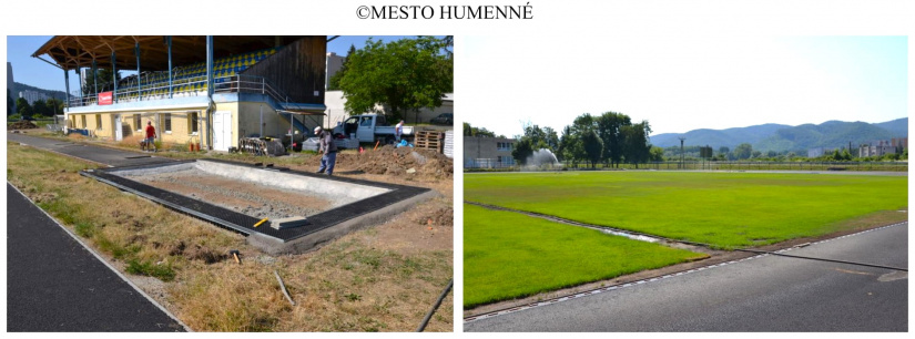 Mestský atletický štadión (proces výstavby)