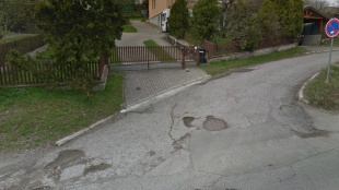 Oprava cesty na Ulici Majakovského - pred