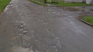Oprava cesty na Ulici Osloboditeľov - pred
