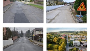 Cesta a chodníky na Gaštanovej ulici