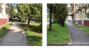 Chodník na Sokolovskej ulici