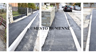 Rekonštrukcia chodníka na Kalininovej ulici