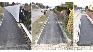 Rekonštrukcia chodníka na Šmidkeho ulici